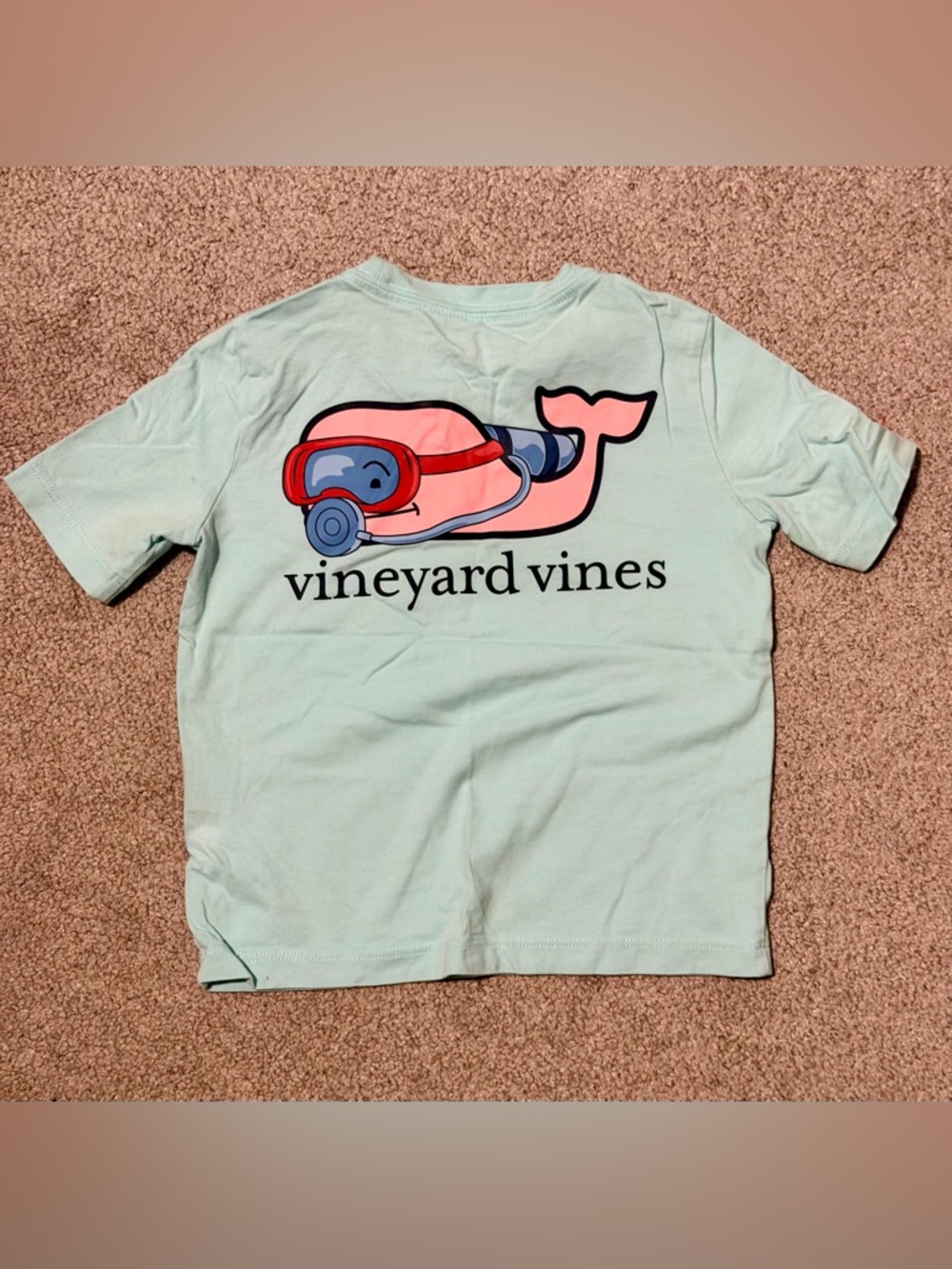 Vineyard Vines Kids Whale Graphic Tee - Light Blue - 3T